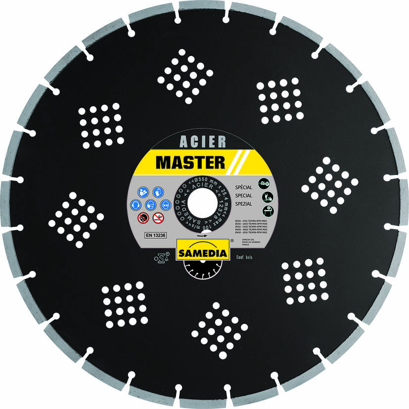 DISQUE DIAMANTÉ MASTER ACIER Ø125 SAMEDIA