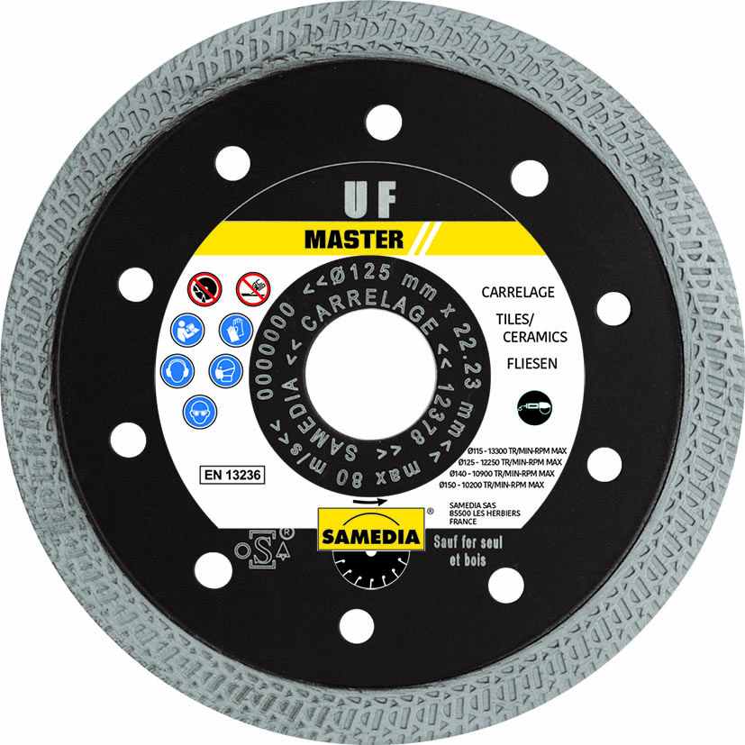 DISQUE ULTRA FIN MASTER UF Ø125 SAMEDIA