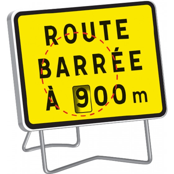 Route Barrée A : de 100 à 900 M