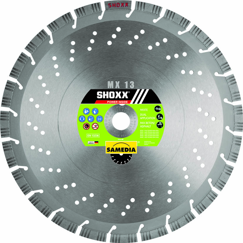 DISQUE DIAMANTÉ SHOXX MX13 Ø125 SAMEDIA