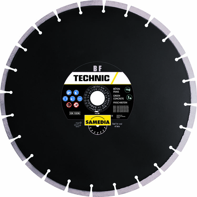 DISQUE DIAMANTÉ TECHNIC BF Ø350 SAMEDIA