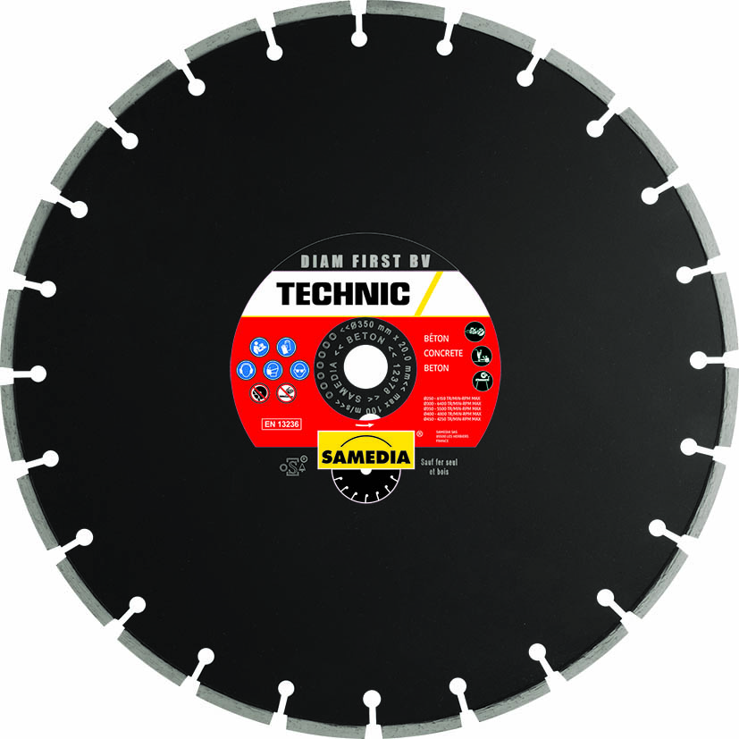 DISQUE DIAMANTÉ TECHNIC DIAM FIRST BV Ø125 SAMEDIA