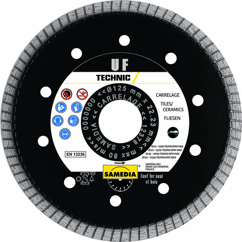 DISQUE ULTRA FIN TECHNIC UF Ø125 SAMEDIA