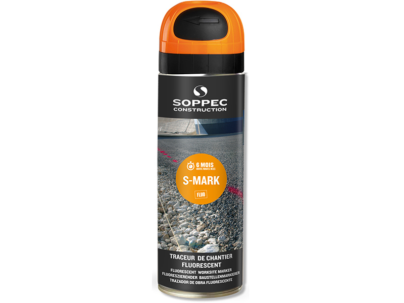 Traceur de chantier Non fluorescent S-MARK ORANGE